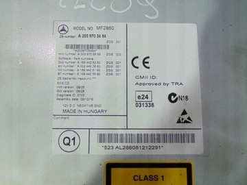 фото thumb №3, Mercedes clc cl203 08-11 радіо радіопрогравач