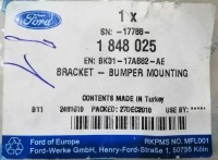 фото thumb №6, Кронштейн  бампера левое ford transit зад 14-