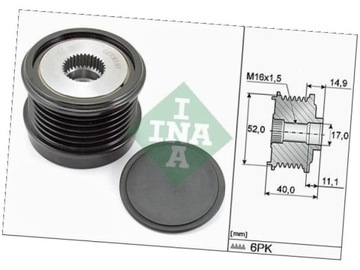 фото thumb №2, Зчеплення генератора mercedes клас c c204 1.6 w204 1.6 w205 1.6 2.0
