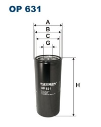 фото thumb №2, Фільтр оливи op631 renault magnum ae volvo fh12/16