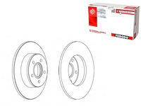 фото thumb №1, Тормозные диски тормозные 2szt. задняя ford tourneo connect transit connect 1.8