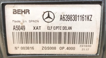 фото thumb №6, Обігрівач mercedes vito w639 v639 a6398301161 європа