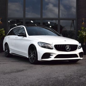 фото thumb №10, Решётка радиатора решётка mercedes w205 c205 2019- рестайлинг panamericana amg gt чёрный блеск