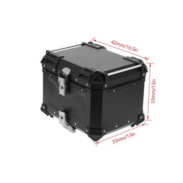 АЛЮМИНИЕВЫЙ ЧЕХОЛ ДЛЯ МОТОЦИКЛА ОБЪЕМОМ 45 Л С КОЖАНОЙ ПОДКЛАДКОЙ SOFT PRACTICAL