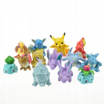 БОЛЬШОЙ НАБОР ФИГУРОК POKEMON GO, 24 ФИГУРКИ ПИКАЧУ.