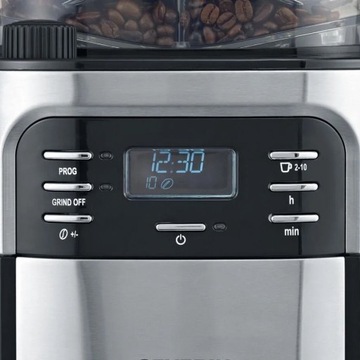 EKSPRES PRZELEWOWY AUTOMATYCZNY DO KAWY + MŁYNEK ŻARNOWY 1000W PROGRAMATOR