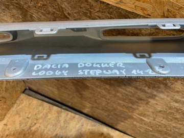 фото thumb №11, Dacia доккер lodgy stepway 14-22 спойлер планка накладка бампера перед