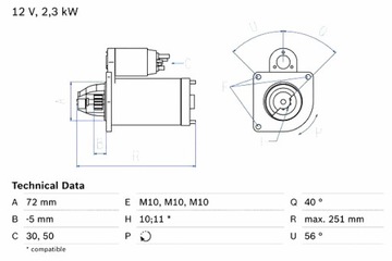 фото thumb №2, Стартер citroen c5 c5 i c8 jumper fiat ulysse lancia phedra