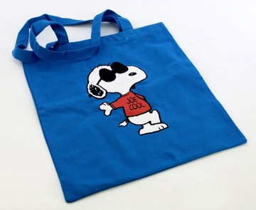 SNOOPY JOE COOL Сетчатая сумка для покупок синяя