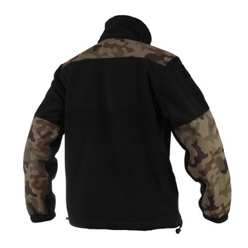 Bluza Polarowa Męska Polar Wojskowy Podpinka Texar GROM Black/Pl Camo XXL