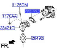 фото thumb №1, Прокладка труби рециркуляції вихлопних газів hyundai i20 1.1