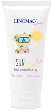 LINOMAG SUN KREM Z FILTREM SPF50 50ml DLA DZIECI