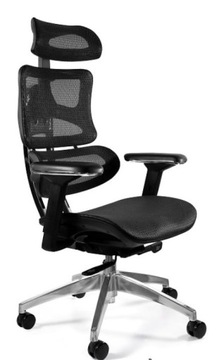 Кресло Ergotech хромированная черная сетка ERGONOMIC