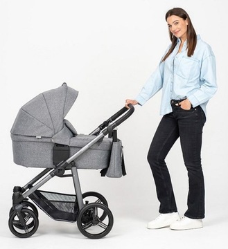 Vulcano New многофункциональная коляска Bebetto 2 в 1 - польский продукт 04 графит