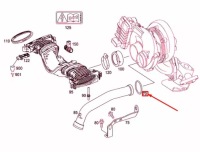 Mercedes-benz gl x166 air впуск tube ущільнювальне кільце a0149976445 oem Доставка, фото thumb