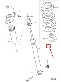 фото thumb №1, Jaguar i-pace x590 rear катушка зажигания spring t4k12784 original