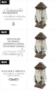 ZNICZ personalizowany z grawerem na 1 Listopada