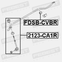 Тяга стабілізатора заднього 2123-ca1r febest ford Ціна, фото thumb