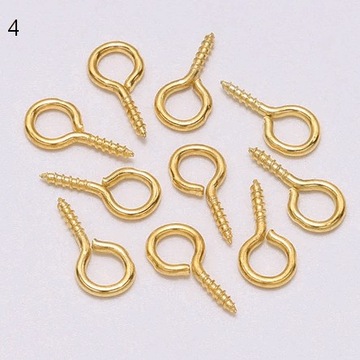 haczyki JUBILERSKIE 6,5 x 13,5 mm - wkręcane