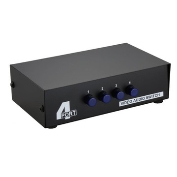 SWITCH 4IN1 AV RCA CHINCH 4x разветвитель АДАПТЕР