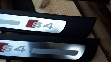 фото thumb №12, S4 b8 рестайлінг планки порогові sline накладки na пороги