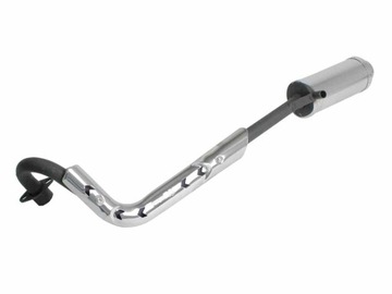 TŁUMIK ATV 110 125 POJEDYŃCZY CZARNY QUAD BASHAN LONCIN SHINERAY KINGWAY