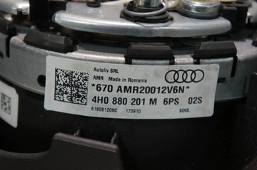 фото thumb №7, Подушка подушка безопасности водителя audi a8 s8 d4 4h 4h0880201m