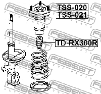 фото thumb №7, Відбійник заднього амортизатора. febest: td-rx300r