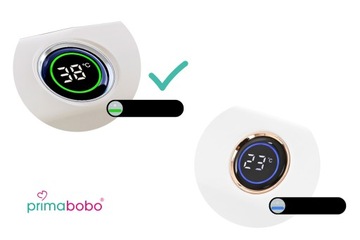Складная детская ванночка LUX Primabobo с жидкокристаллическим термометром и подушкой