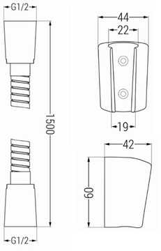 ДУШЕВОЙ НАБОР MEXEN HAND HAND R-33 ХРОМИРОВАННЫЙ ШЛАНГ