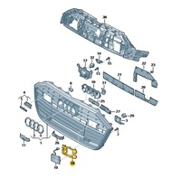 фото thumb №1, Накладка рамка передний радара правая audi a6 c8
