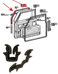фото thumb №6, Toyota cruiser j4 прокладка каналу скла двері