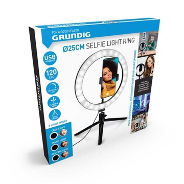 Grundig - Кольцевая лампа для фото, селфи, макияжа