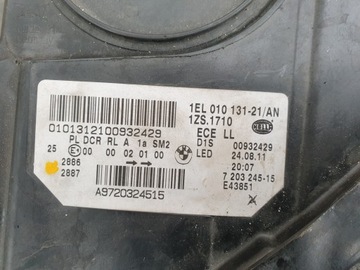 фото thumb №11, Bmw 5 f10 f11 f 10 11 лампа передняя левая ксенон