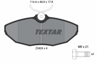фото thumb №3, Textar гальмівні колодки гальмівні jaguar s-type 99 kpl