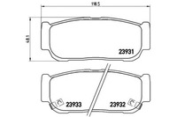 фото thumb №1, Brembo гальмівні колодки гальмівні kia sorento i 2.5 crdi jc