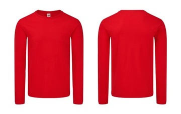 Красная ФУТБОЛКА FRUIT ICONIC С ДЛИННЫМ РУКАВОМ 3XL