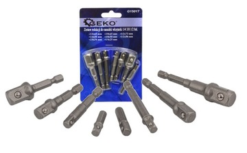ПЕРЕХОДНИКИ ШЕСТИГРАННЫЕ ДЛЯ НАСАДОК 1/4 3/8 1/2 GEKO G15017