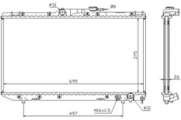 фото thumb №14, Радіаторів двигуна nissens 64664a