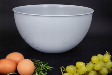 MISKA KUCHENNA plastikowa szara 6l duża na sałatkę okrągła śr 28 cm