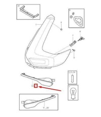 фото thumb №9, Задняя правая накладка отражающая volvo xc40 оригинальный 31656866