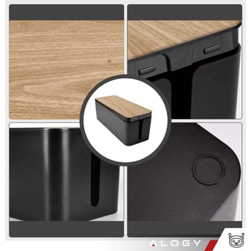 Schowek na kable listwy przewody zasilacze pudełko organizer kabli BOX 31cm