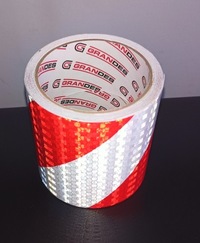 фото thumb №7, Стрічка samoprzylepna попереджувальна плівка відбиваюча pryzmatyczna 100mm 5m