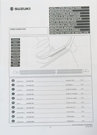фото thumb №5, Планки пороговые suzuki celerio sz4 2014-16 новое оригинальный номер