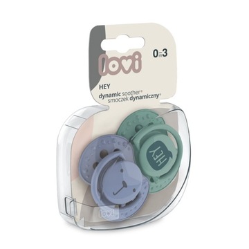 Соска LOVI SOOTHING Пустышки HEY 0-3 м 2 шт.