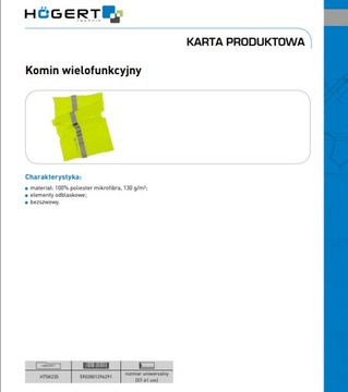 KOMINIARKA KOMIN CHUSTA WIELOFUNKCYJNA BANDANA