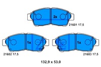 фото thumb №1, Ate гальмівні колодки гальмівні toyota camry carina e celica