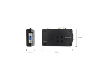 S-Video CVBS преобразователь VGA в VGA + кабели
