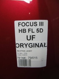 фото thumb №7, Ford focus mk3 рестайлінг крило ліві перед uf 14-