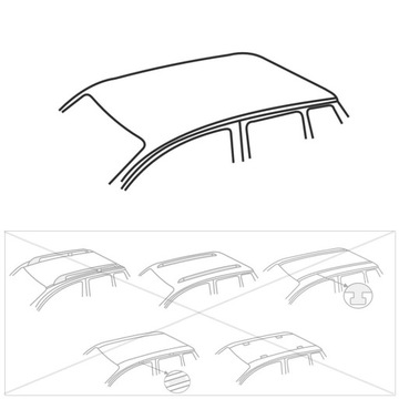 БАГАЖНИК НА КРЫШУ для Skoda Fabia mk I (2000-2007) Zc